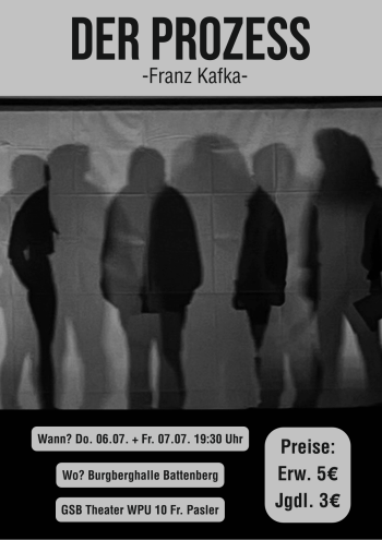 Plakat Der Prozess Theater